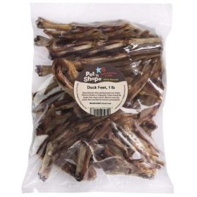 Pet n Shape Duck Feet Dog Treats - 1 lb