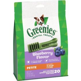 Greenies Petite Dental Dog Treats Blueberry - 20 count