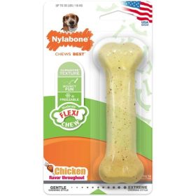 Nylabone Flexi Chew Dog Bone - Chicken Flavor - Wolf (1 Pack)