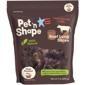 Pet 'n Shape Natural Beef Lung Slices Dog Treats - 9 oz