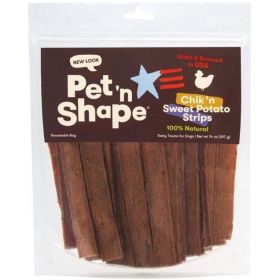 Pet 'n Shape Natural Chik 'n Sweet Potato Strips Dog Treats - 14 oz